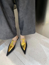 LBSFY  -  Fashion Women Slides Slippers 2024 New Arrivals Party Pumps Thin Mid Heels Gold Silver Summer Outside Casual Pumps Low Heeled